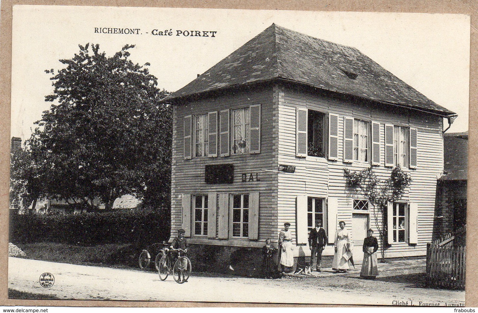 76 - RICHEMONT - CAFE POIRET - ANIMEE - TRES BEL ETAT - Autres & Non Classés