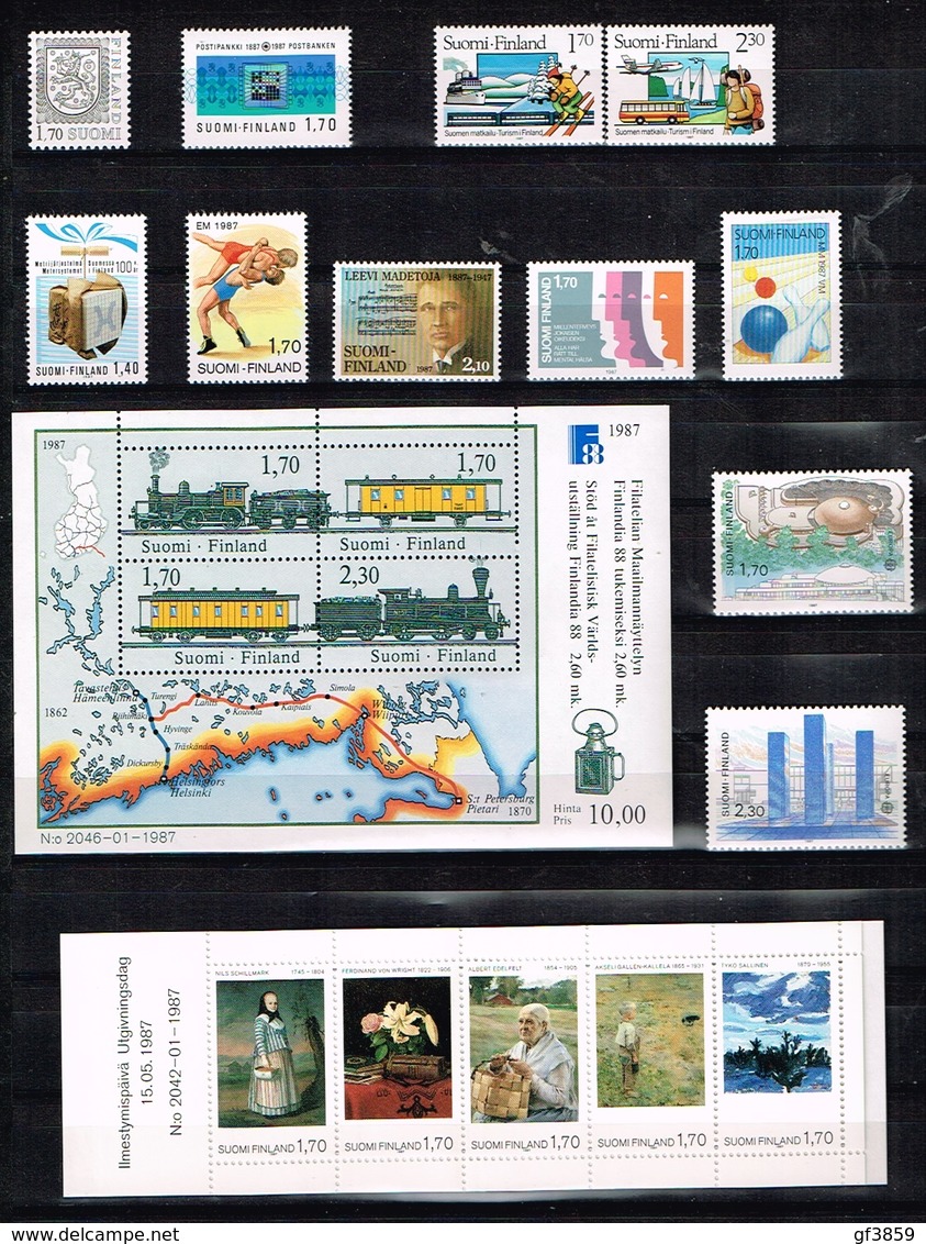 FINLANDE / Neufs **/MNH ** / 1987 - Année Complète - Full Years