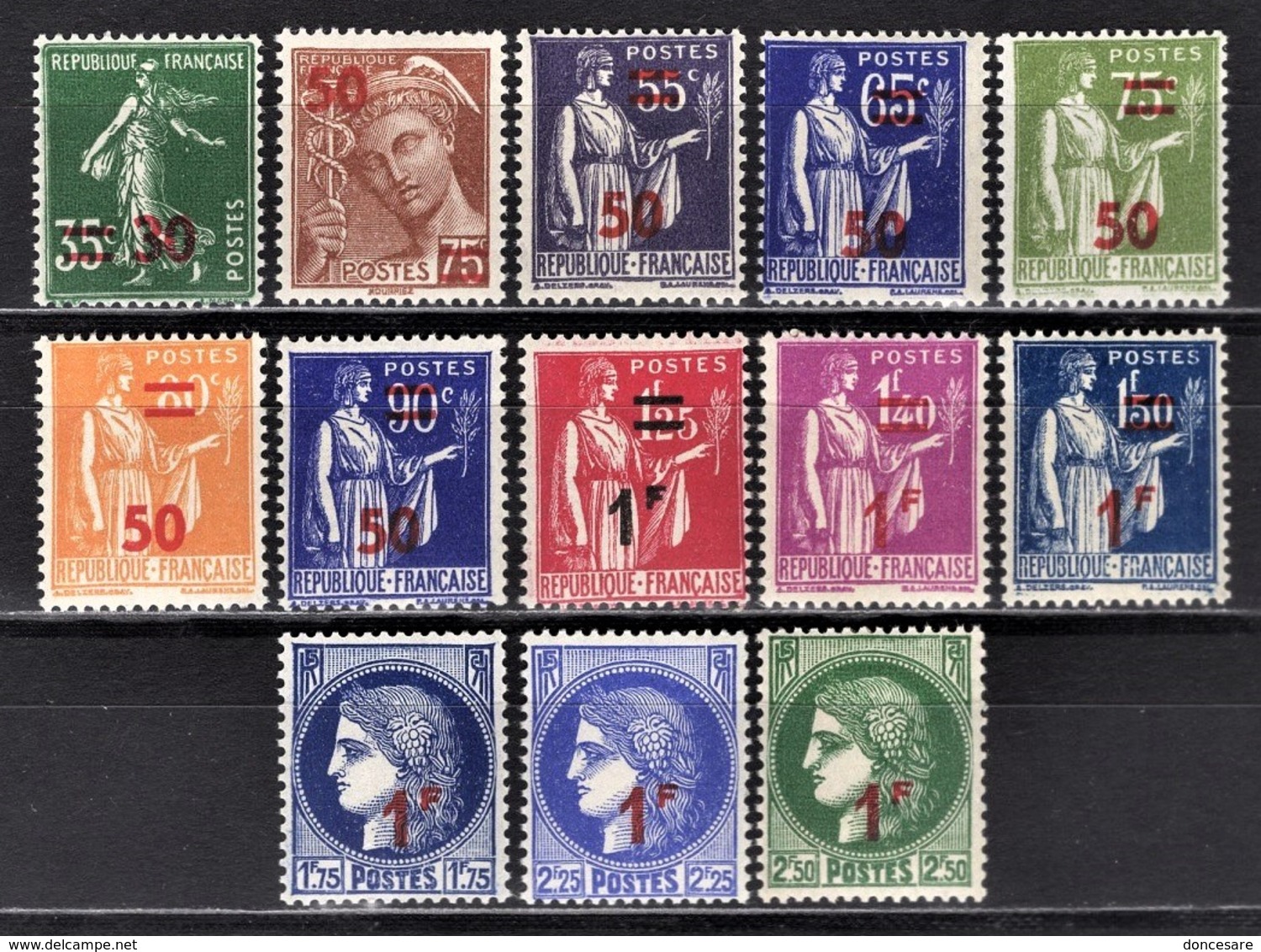 FRANCE 1941 - SERIE 13 TP NEUFS** Y.T. N° 476 A 488 - - Neufs