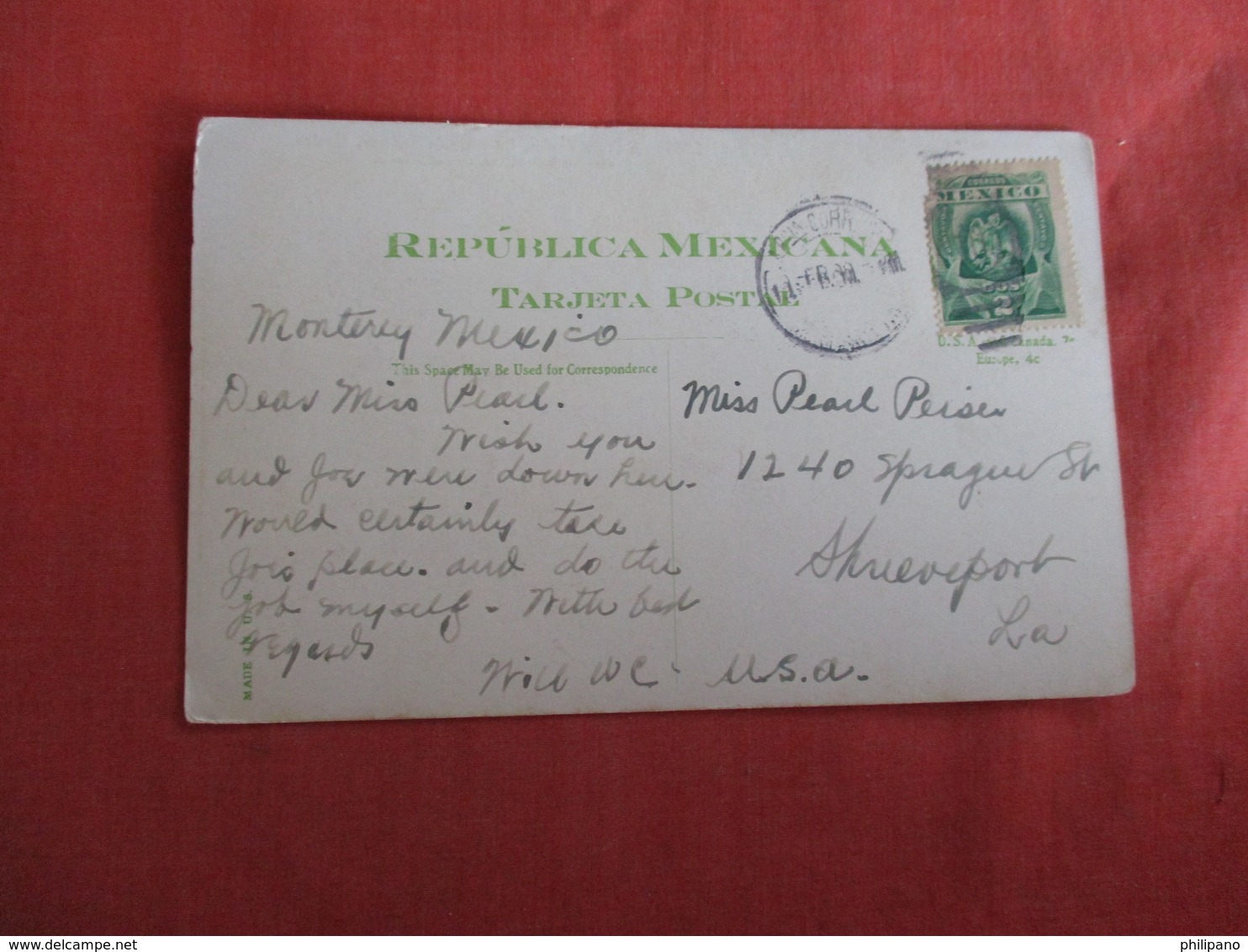 Fruit Vendor Interoceanic Railway Mexico Has Stamp & Cancel Ref. 3011 - Mexique