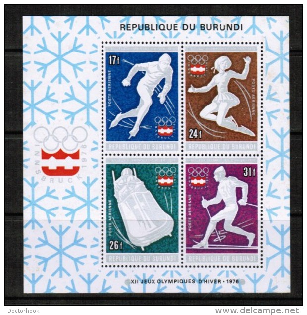 BURUNDI  Scott # 494-4,C 234-6 ** VF MINT NH PLUS Souvenir Sheets 494a And C 236a SS-286 - Unused Stamps