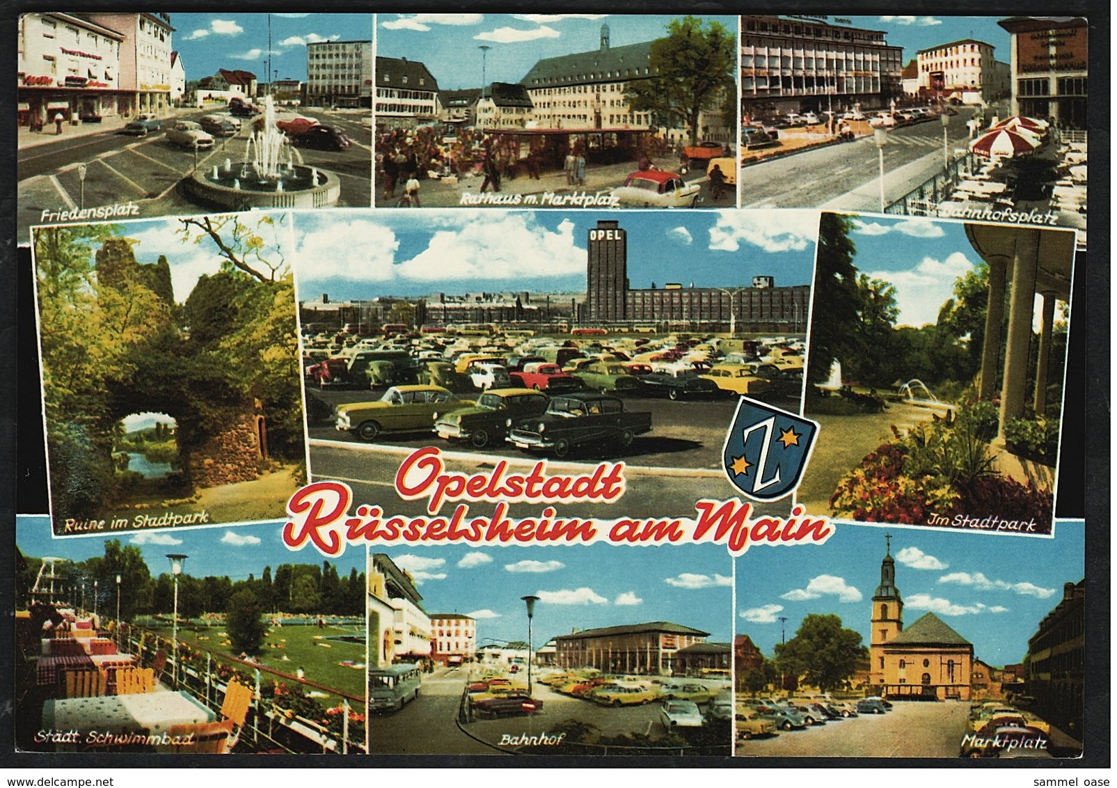 Opelstadt Rüsselsheim / Main  -  Mehrbild-Ansichtskarte Ca.1964   (8681) - Rüsselsheim