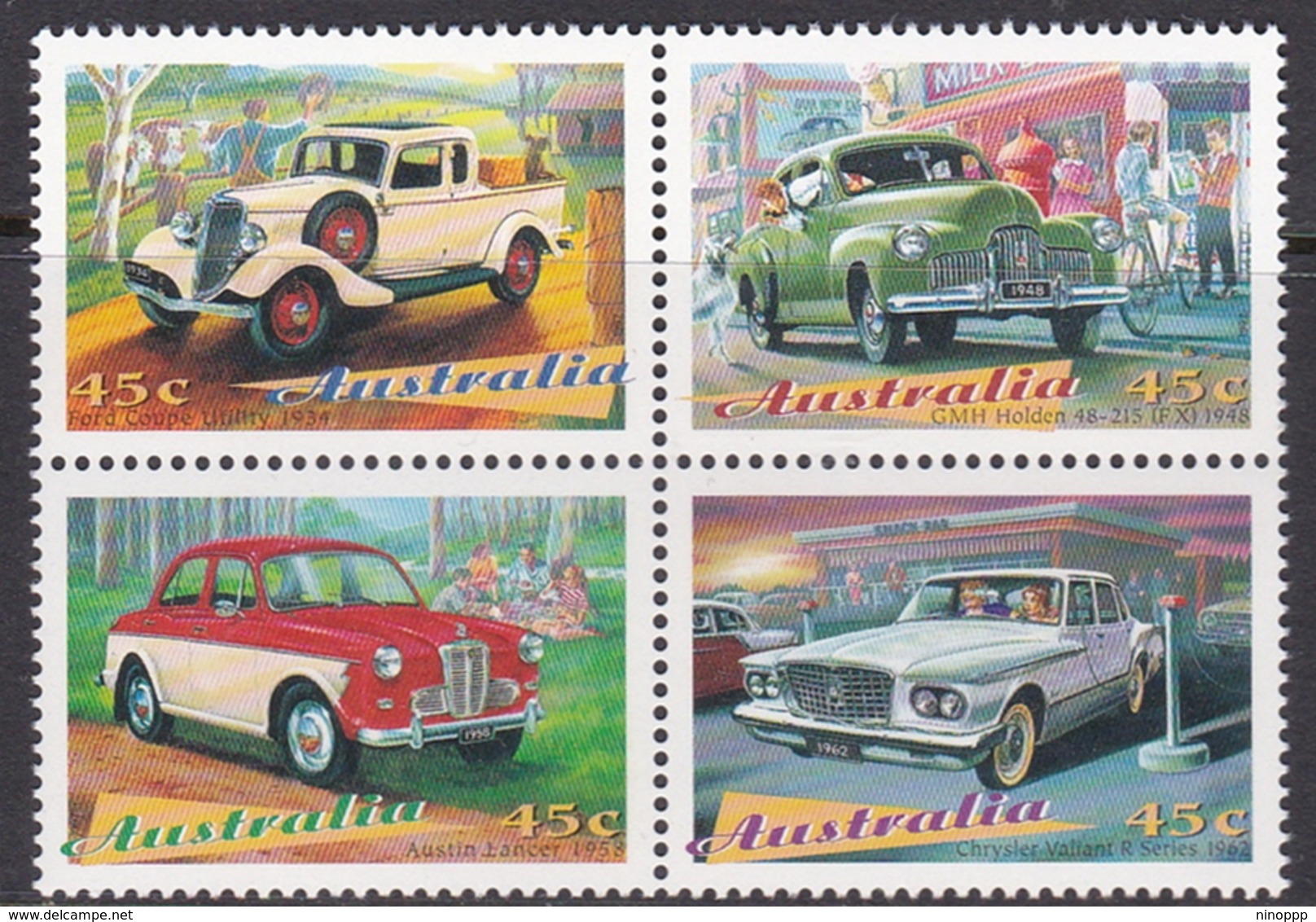 Australia ASC 1598-1601 1997 Classic Cars, Mint Never Hinged - Mint Stamps