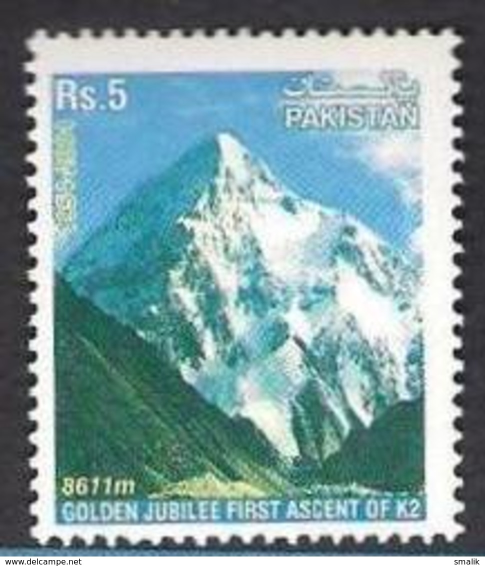 PAKISTAN 2004 - Golden Jubilee Of First Ascent Of K2,  Mountains, K-2, 1v MNH - Pakistan