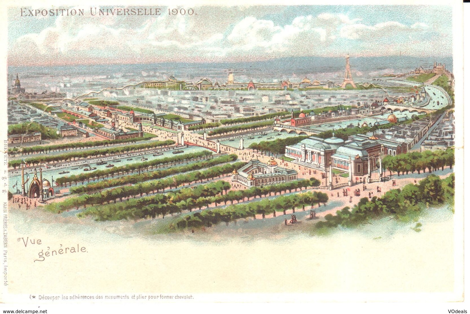 (75) Paris - CPA - Exposition Universelle 1900 - Vue Générale - Lithographie - A Système - A Systèmes