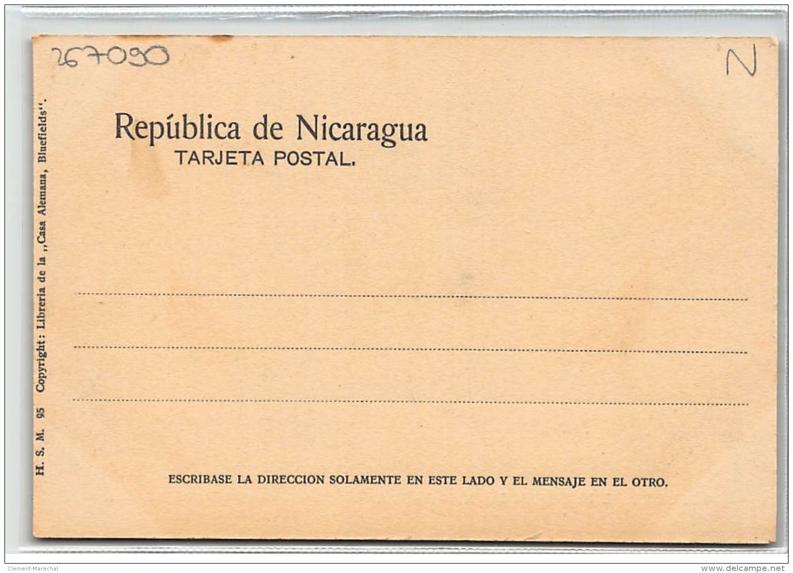 NICARAGUA : Saludes De Bluefields, Colegio De Cristobal Colon, Bluefields - Tres Bon Etat - Nicaragua