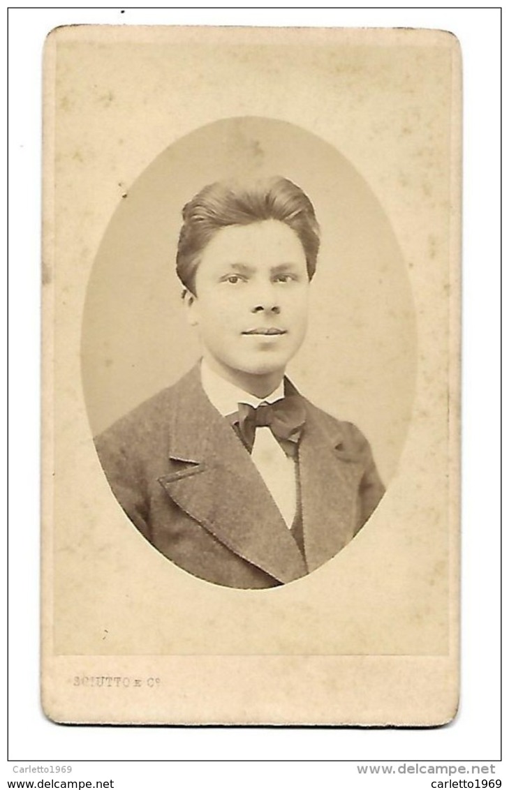 FOTO G.B. SCIUTTO GENOVA  CM.10,5X6 - Alte (vor 1900)