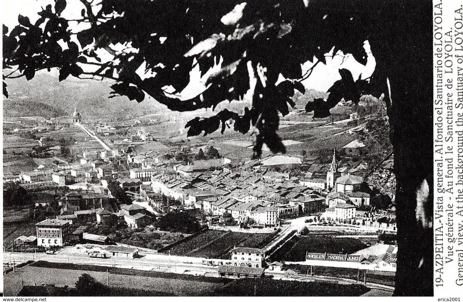 Autres. Azpeitia. Vista General Y Al Fondo El Santuario De Loyola. - Autres & Non Classés