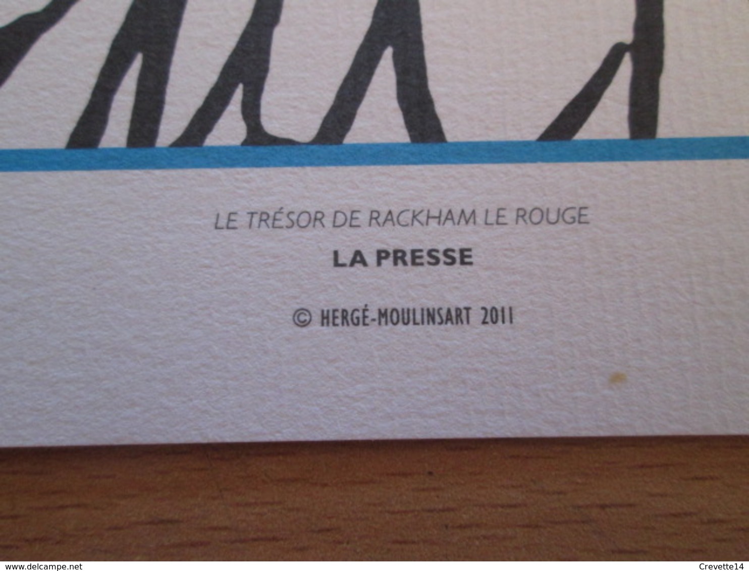 TIRE A PART 2010 DE TINTIN HERGE Par Les EDITIONS MOULINSART Sur Papier épais 24cm X 19.3 Env . TTB état - Sérigraphies & Lithographies