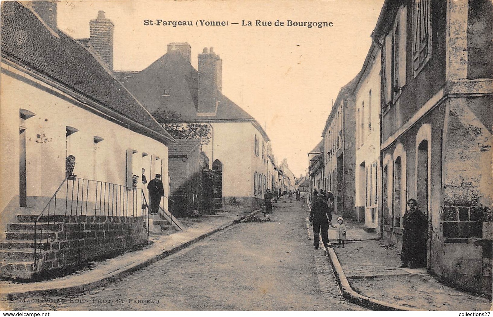 89-SAINT-FARGEAU- LA RUE DE BOURGOGNE - Saint Fargeau