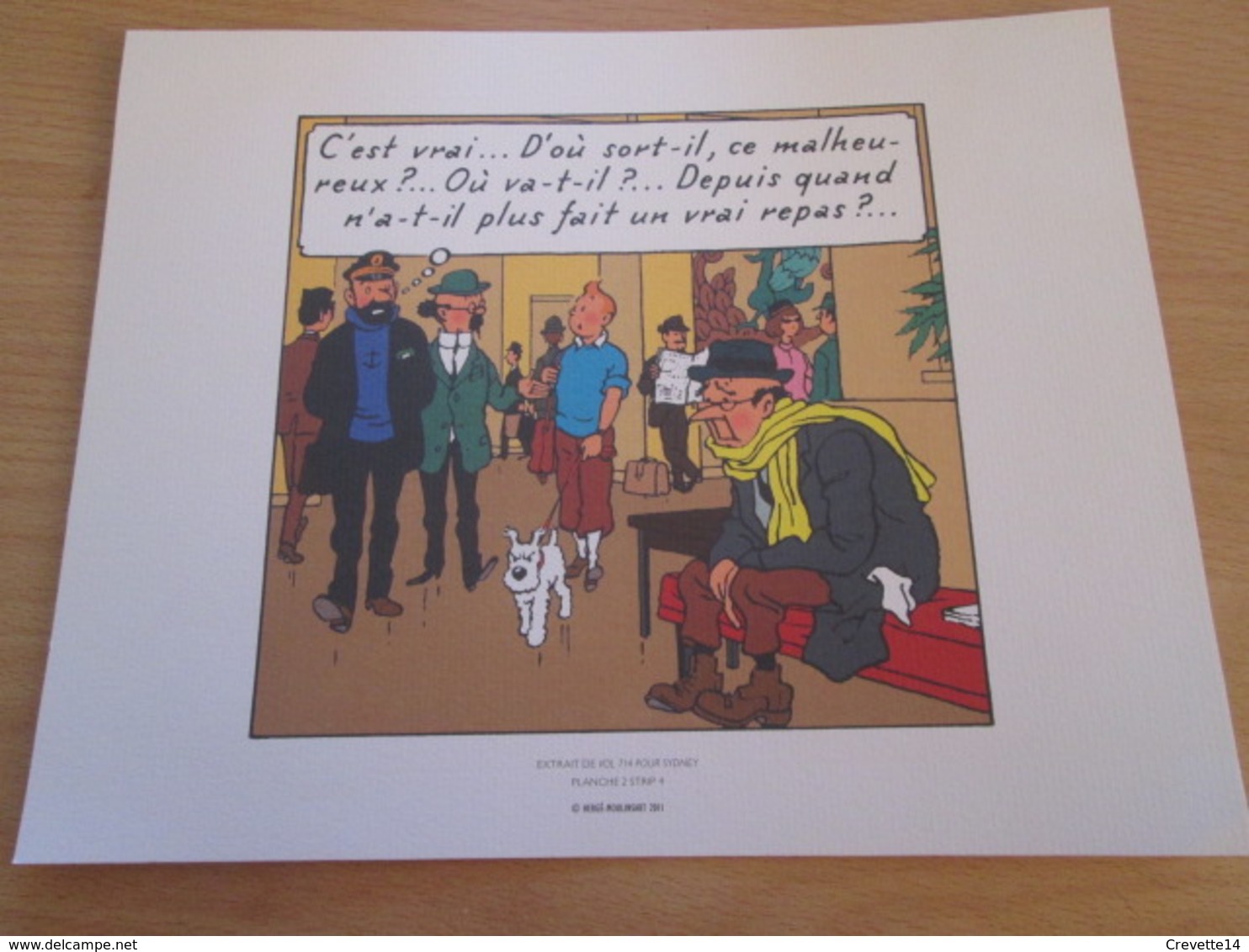 TIRE A PART 2010 DE TINTIN HERGE Par Les EDITIONS MOULINSART Sur Papier épais 24cm X 19.3 Env . TTB état - Serigrafía & Litografía