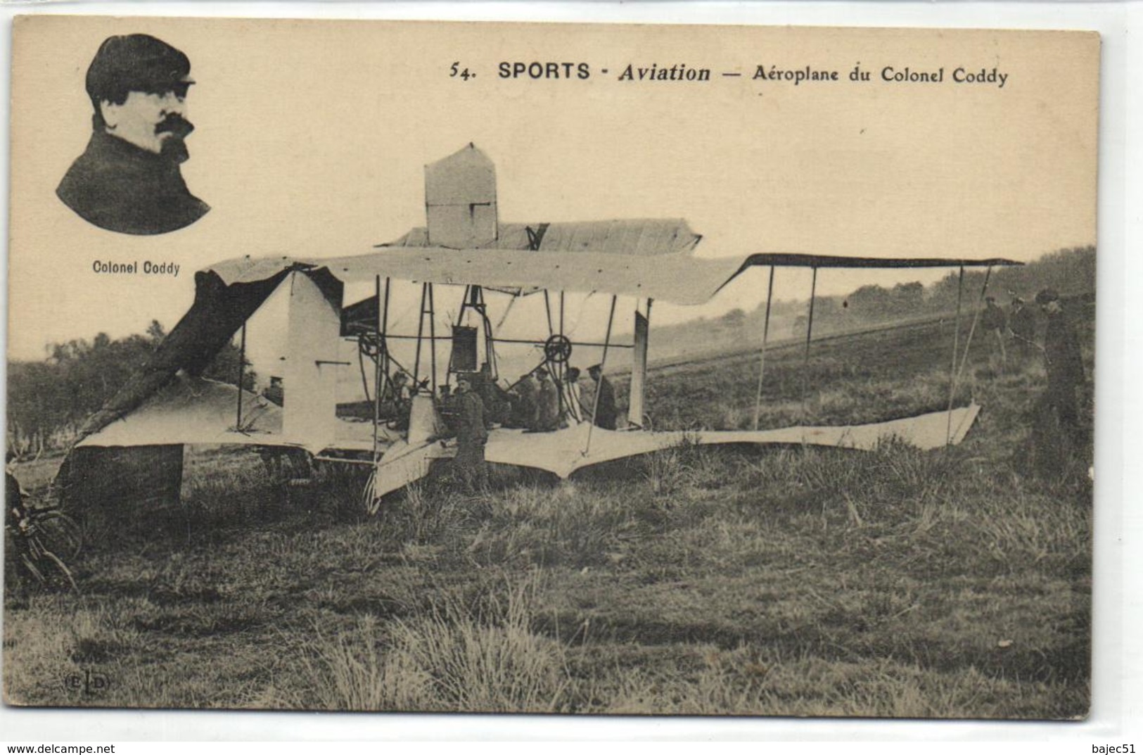 1 Cpa Aéroplane Du Colonel Coddy "Sport Aviation" - Otros & Sin Clasificación