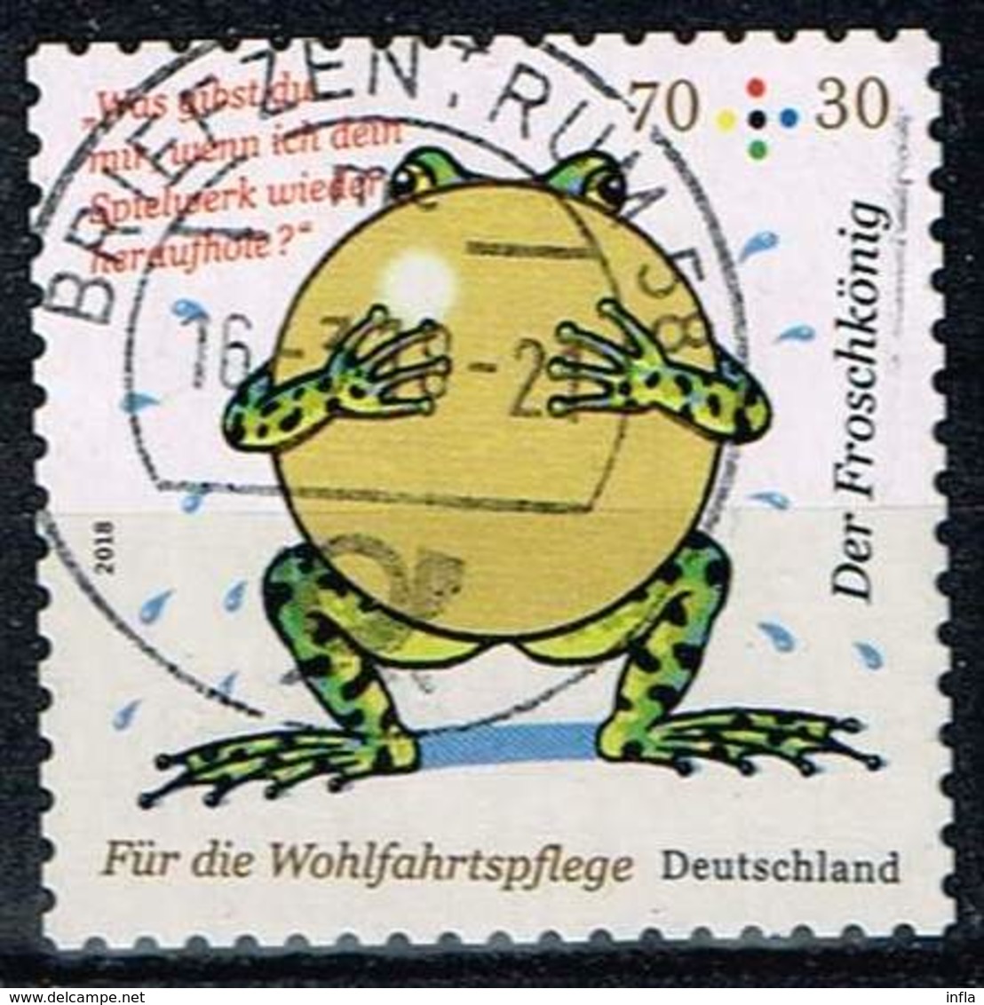 Bund 2018, Michel# 3364 O Selbstklebend, Self-adhesive - Used Stamps