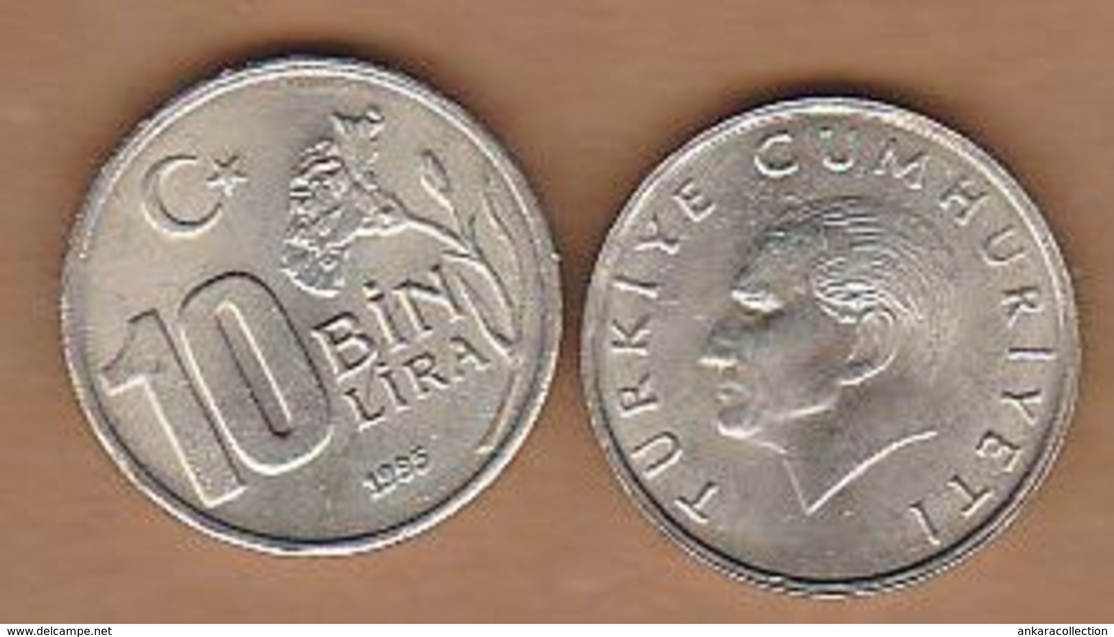 AC - TURKEY 10 000 LIRA 1995 UNCIRCULATED COPPER NICKEL COIN - Turquie