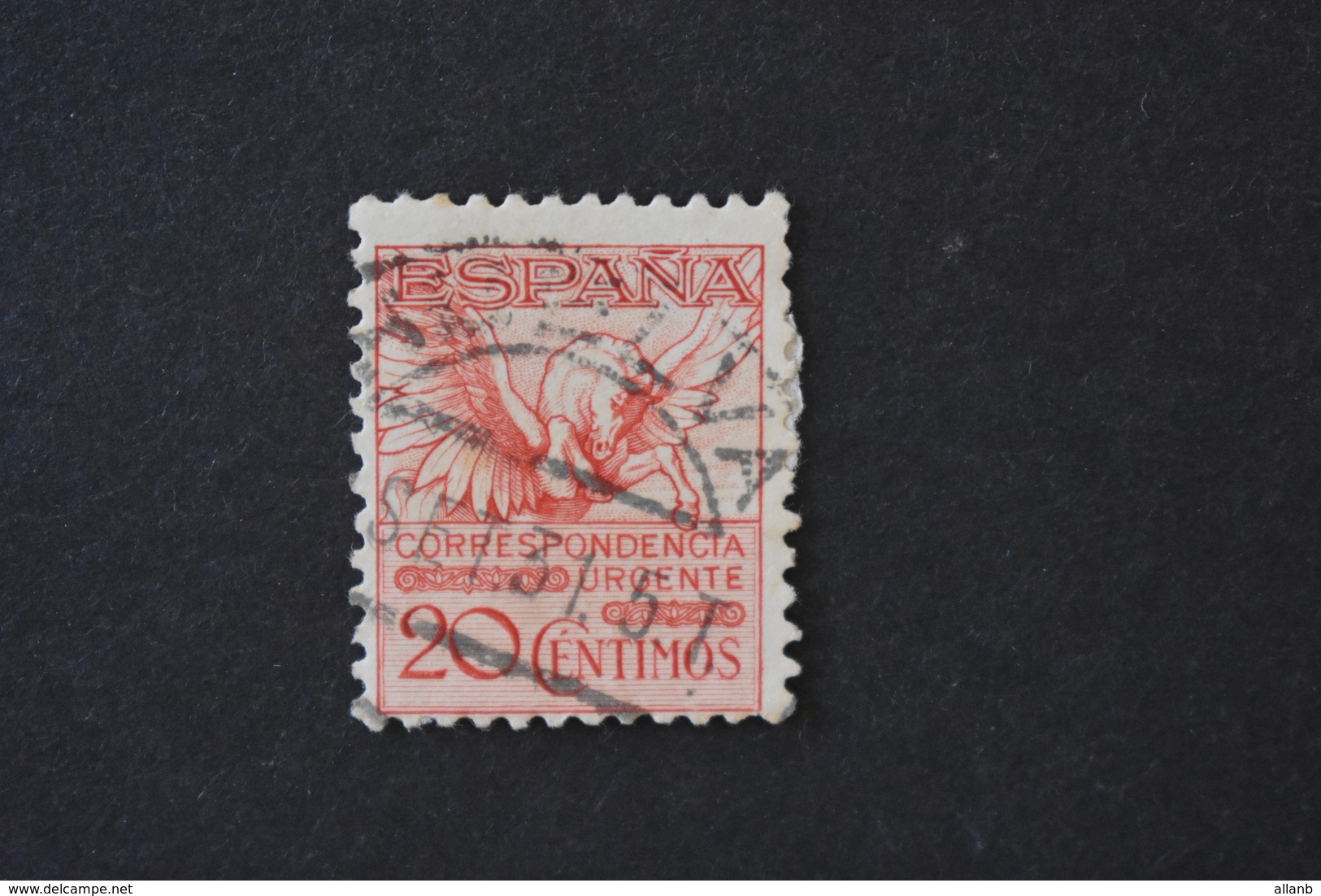 Espagne - 1929 Pour Lettre Expres 20 C Rouge Pégase N° 5 Oblitéré - Correo Urgente