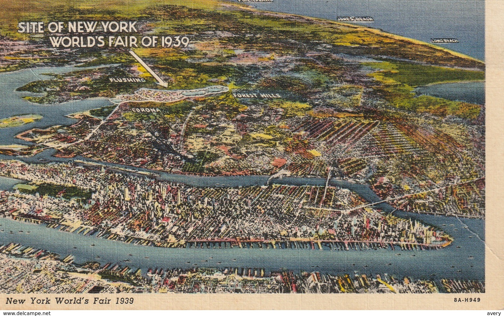 New York World's Fair, Site Of World's Fair As Seen From The Air, 1939 - Exhibitions