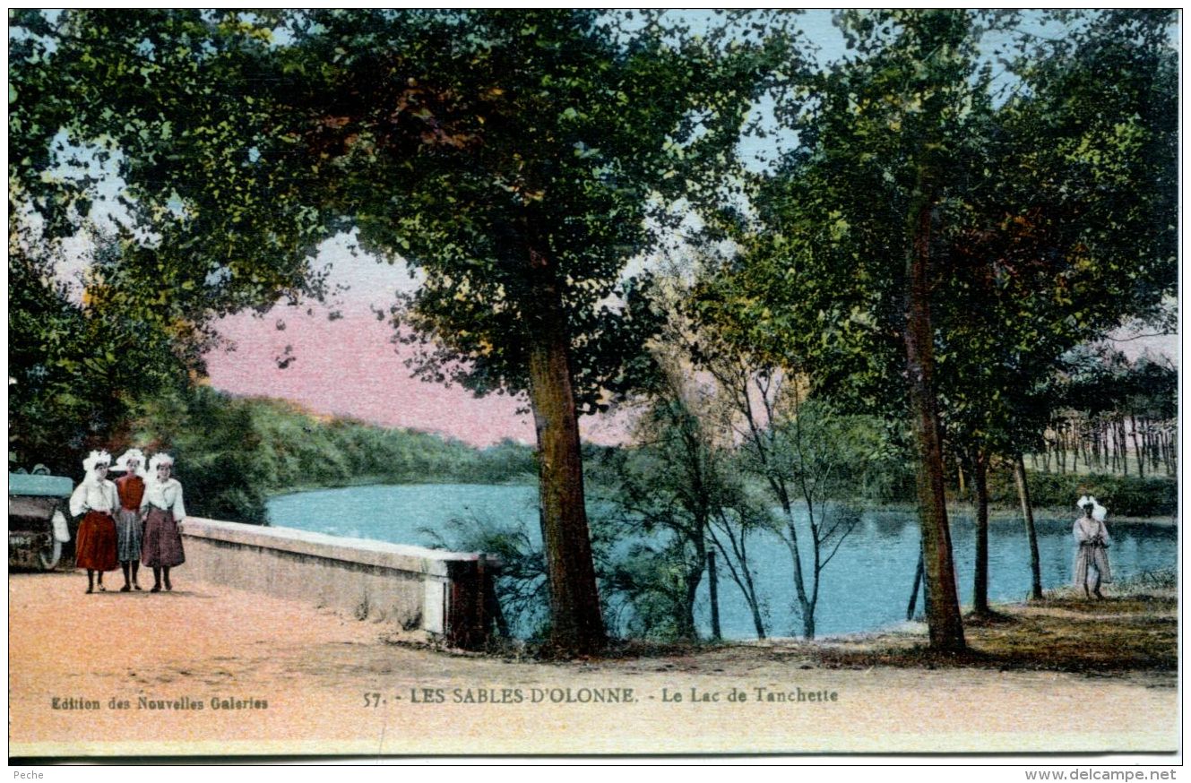 N°63824 -cpa Les Sables D'Olonne -le Lac De Tanchette- - Sables D'Olonne