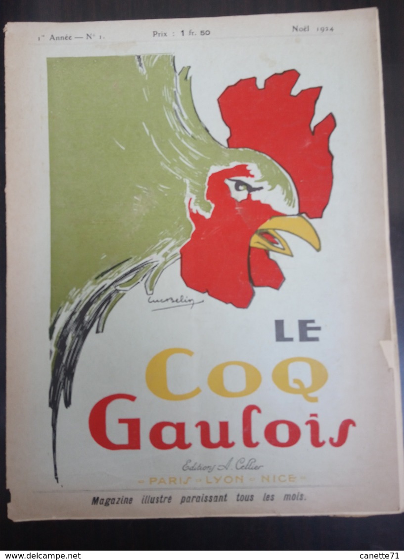 Le Coq Gaulois N°1 - Noël 1924 - Autres & Non Classés