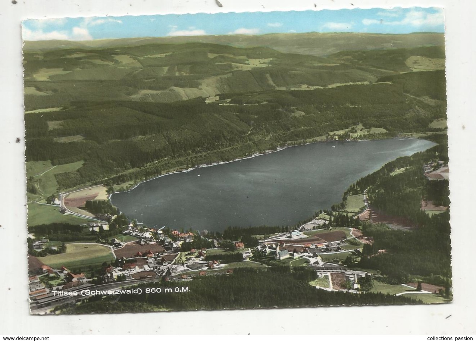 Mo , Cp , Allemagne , TITISEE , Schwarzwald , 860 M ü. M. , Vierge , Ed. Burda - Titisee-Neustadt