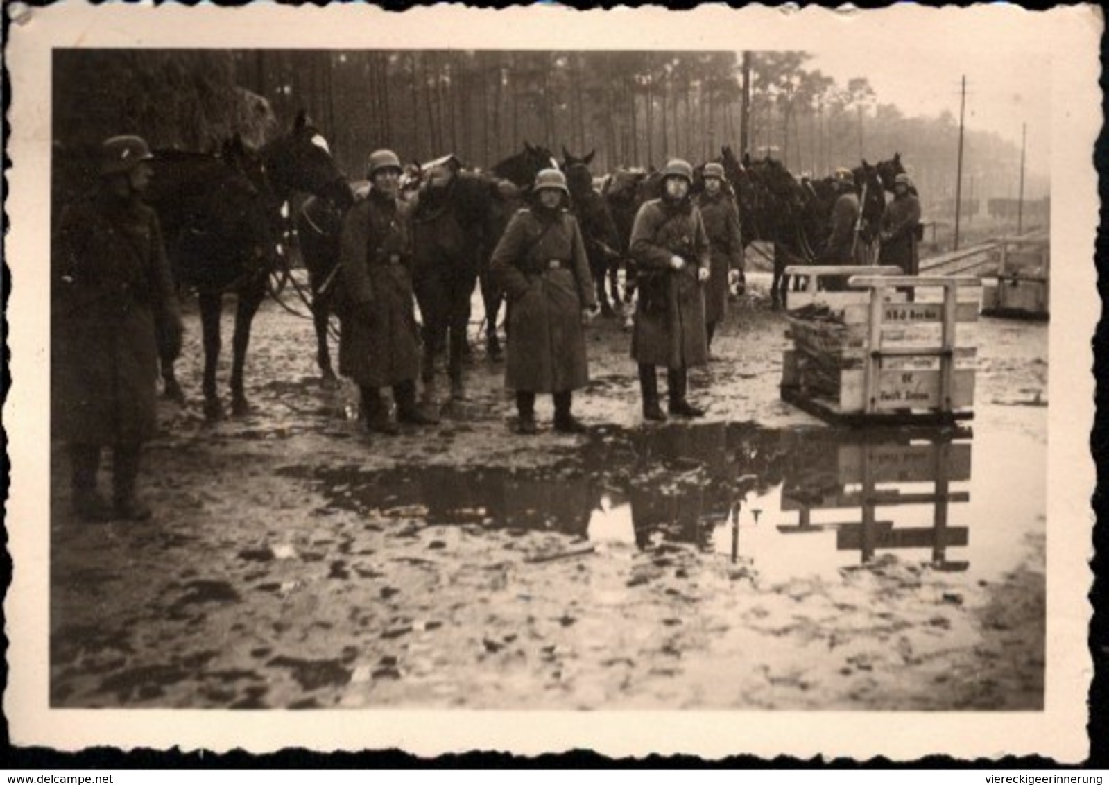 ! Foto 10.1939 Soldatenfoto Verladerampe Zinna, Pferde, Cheval, Horses, 2. Weltkrieg, Militaria, MILITAIRE - Weltkrieg 1939-45