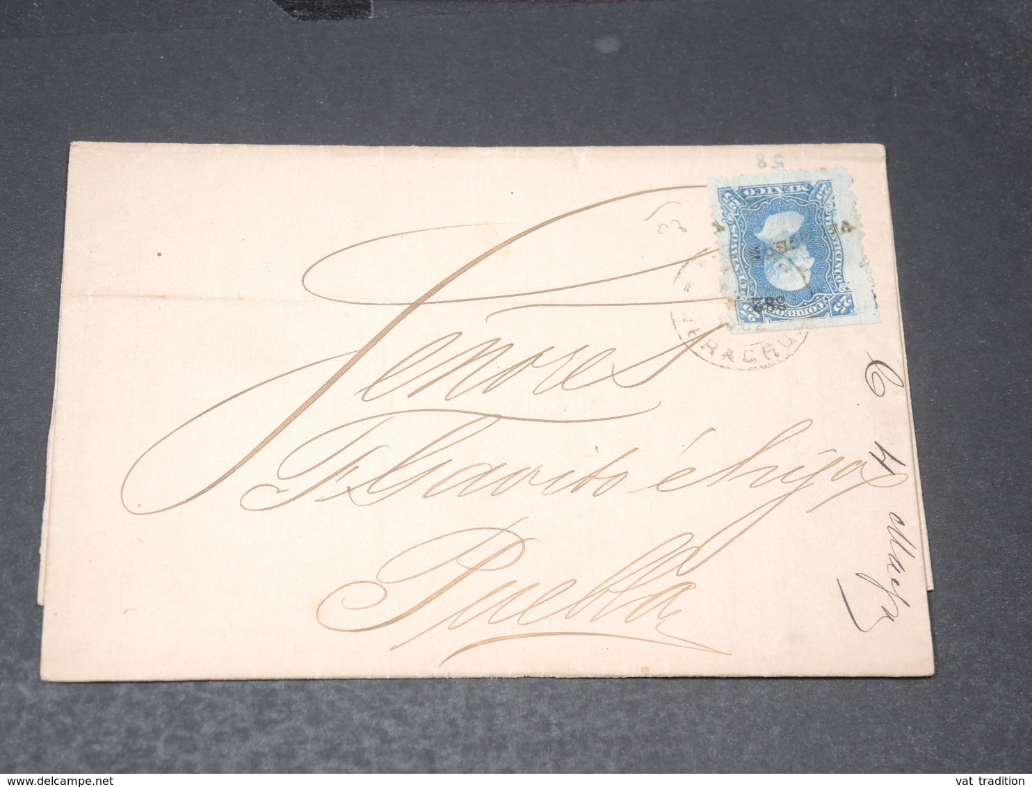BRÉSIL - Lettre De Veracruz Pour Puebla En 1882 - L 20583 - Cartas & Documentos