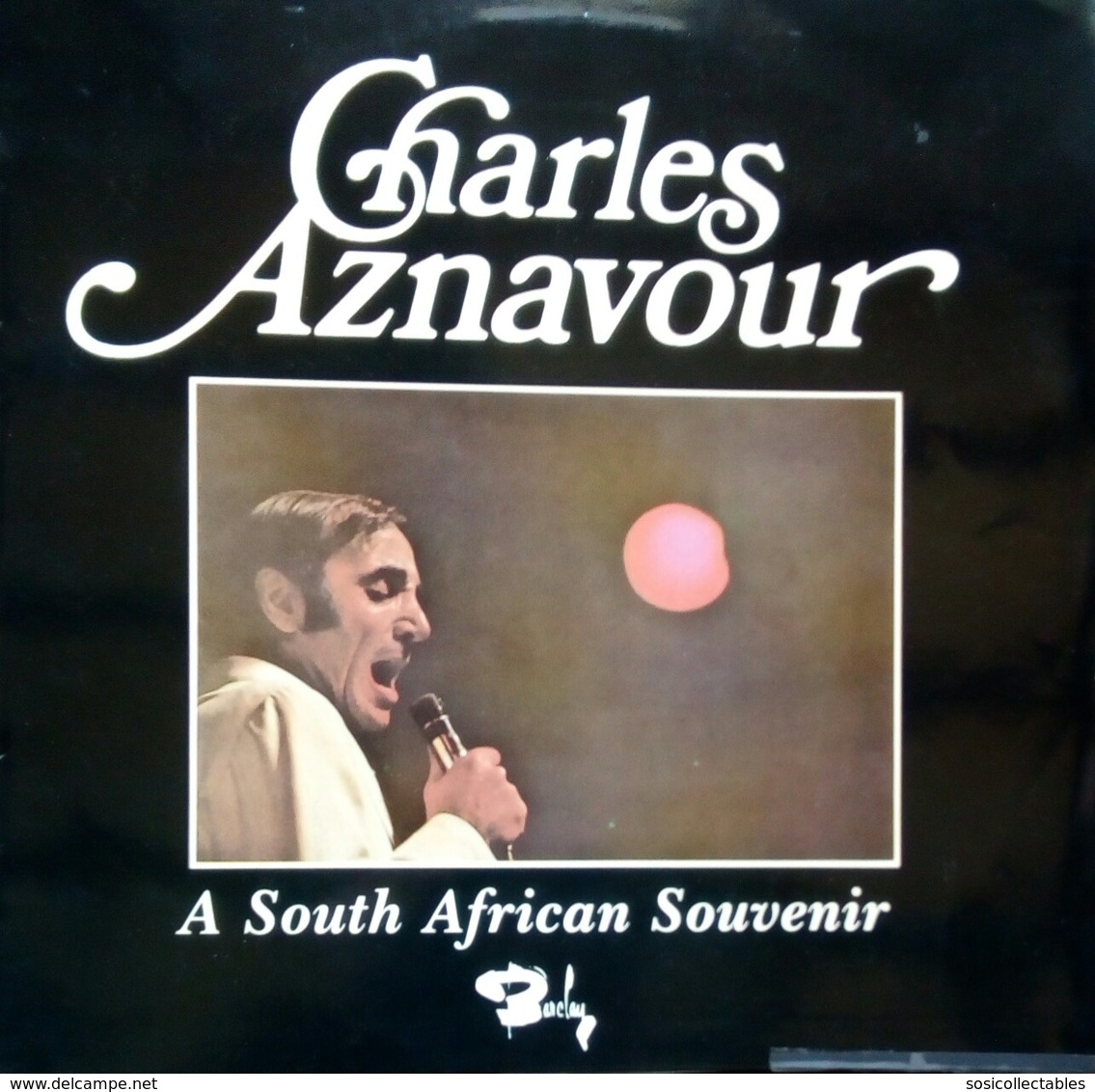 Charles Aznavour - A South African Souvenir LP Vinyl Record - South Africa Edition - Disco, Pop