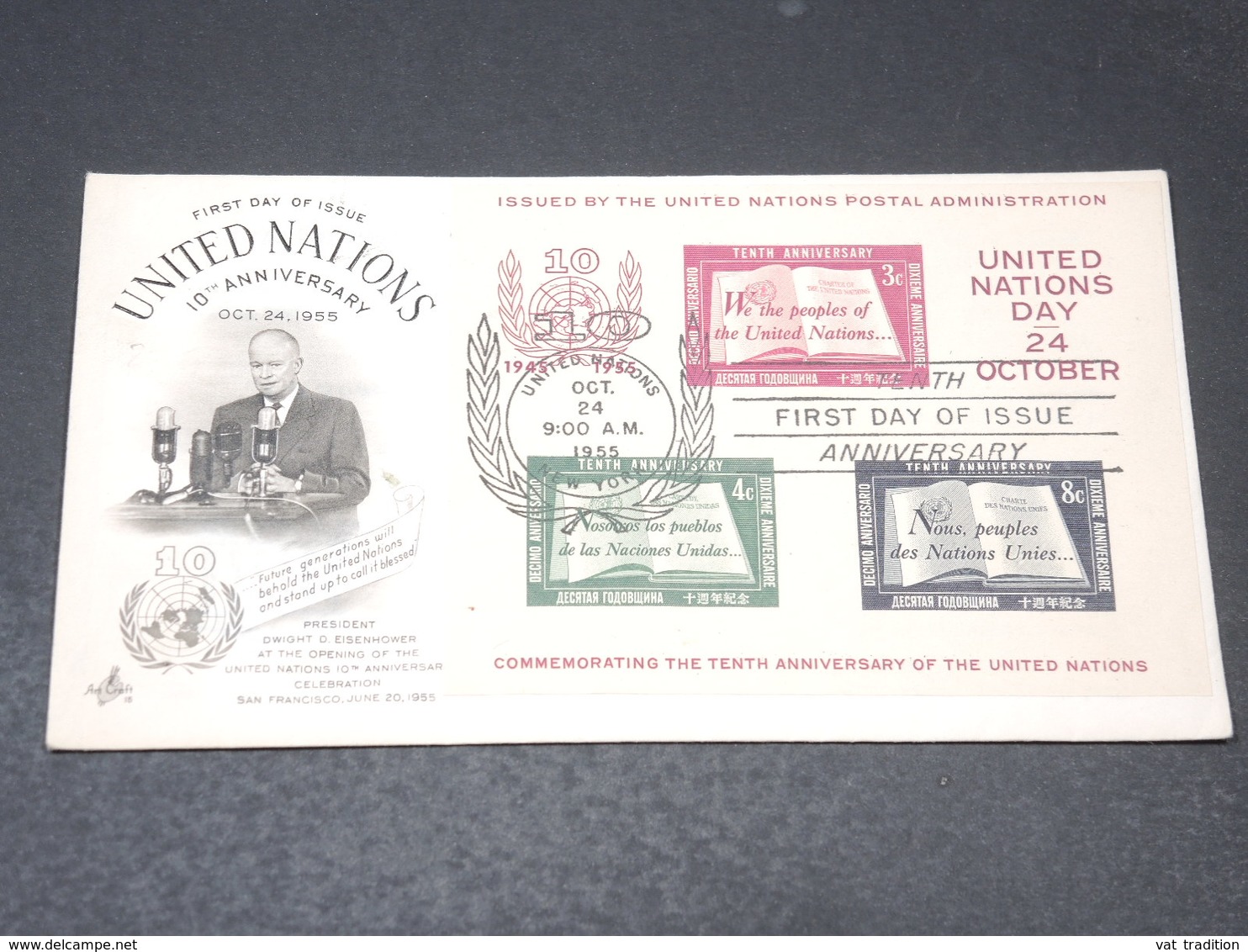 NATIONS UNIES - Enveloppe FDC En 1959 - L 20615 - FDC