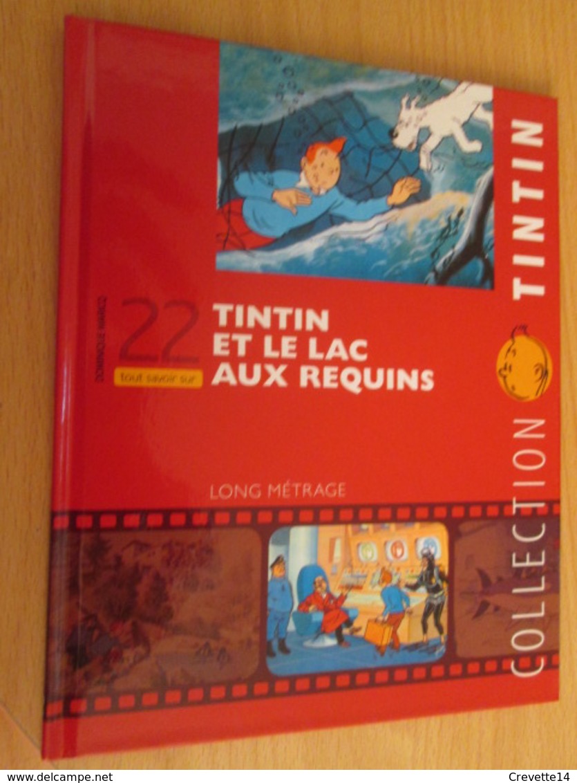 TIN718 BD Cartonné Petit Format A5 , TINTIN HERGE FILM LE LAC AUX REQUINS , 2010 Env 16 Page Sur La Réalisation Du DVD - Hergé