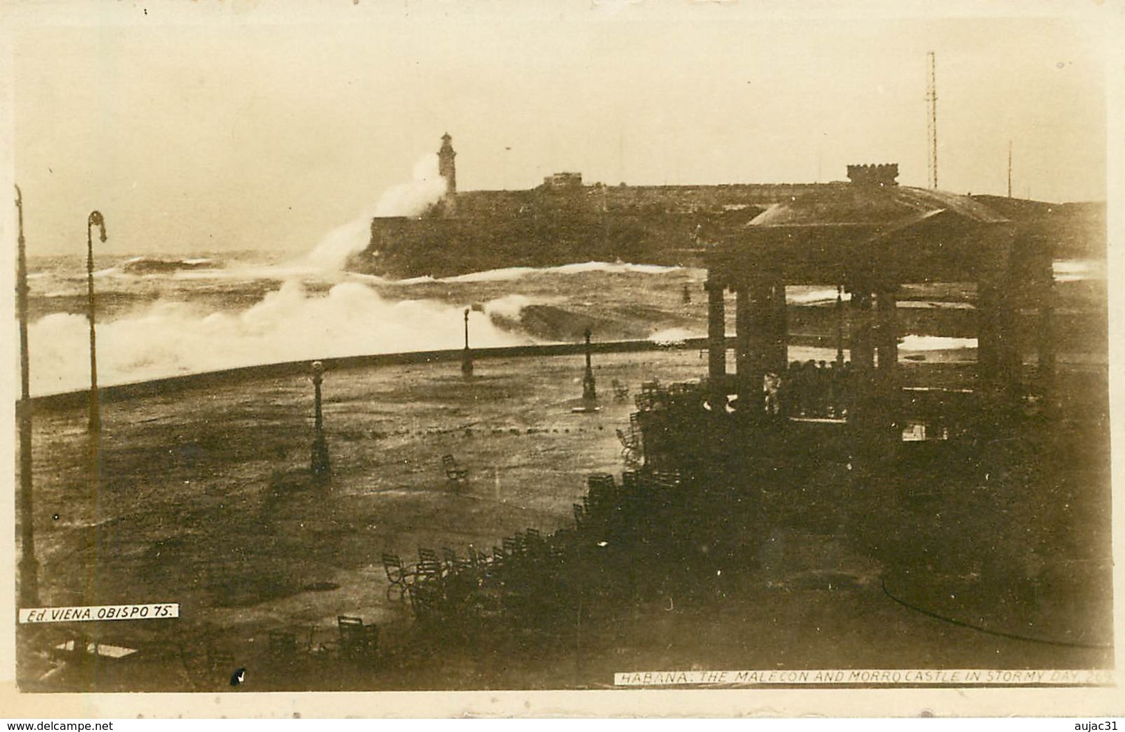 Cuba - Habana - The Malecon And Morro Castle In Stormy Day - Phares - Phare - état - Other & Unclassified