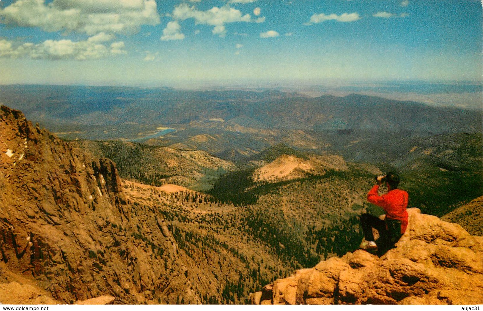 Etats-Unis - Colorado - View From Summit , Pikes Peak - Semi Moderne Petit Format - Bon état - Autres & Non Classés