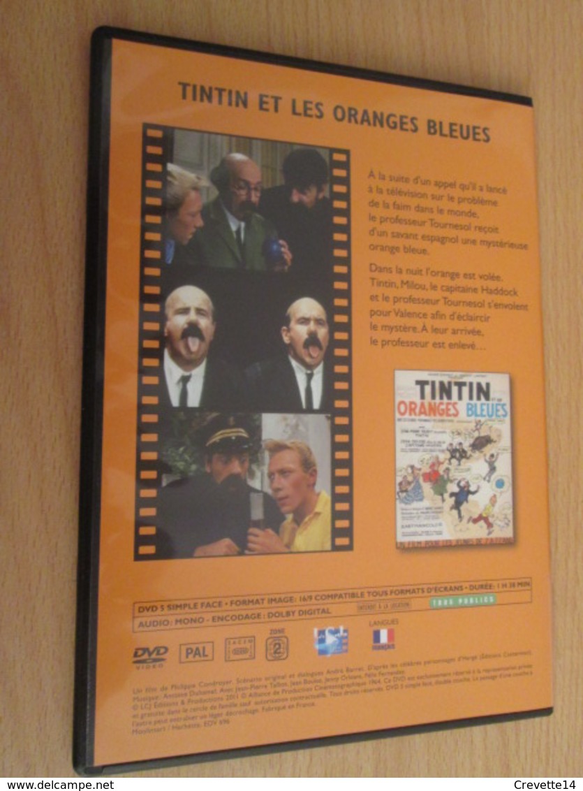 TIN718 DVD Neuf (jamais Utilisé) TINTIN HERGE LES ORANGES BLEUES LONG METRAGE ANNEES 70 - Hergé