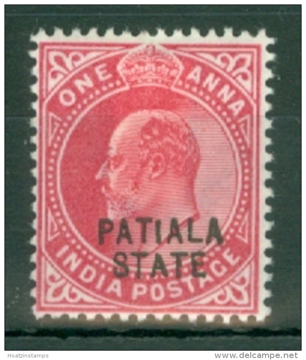 India - Patiala: 1903/06   QV 'Patiala State' OVPT  SG38    1a    MH - Patiala