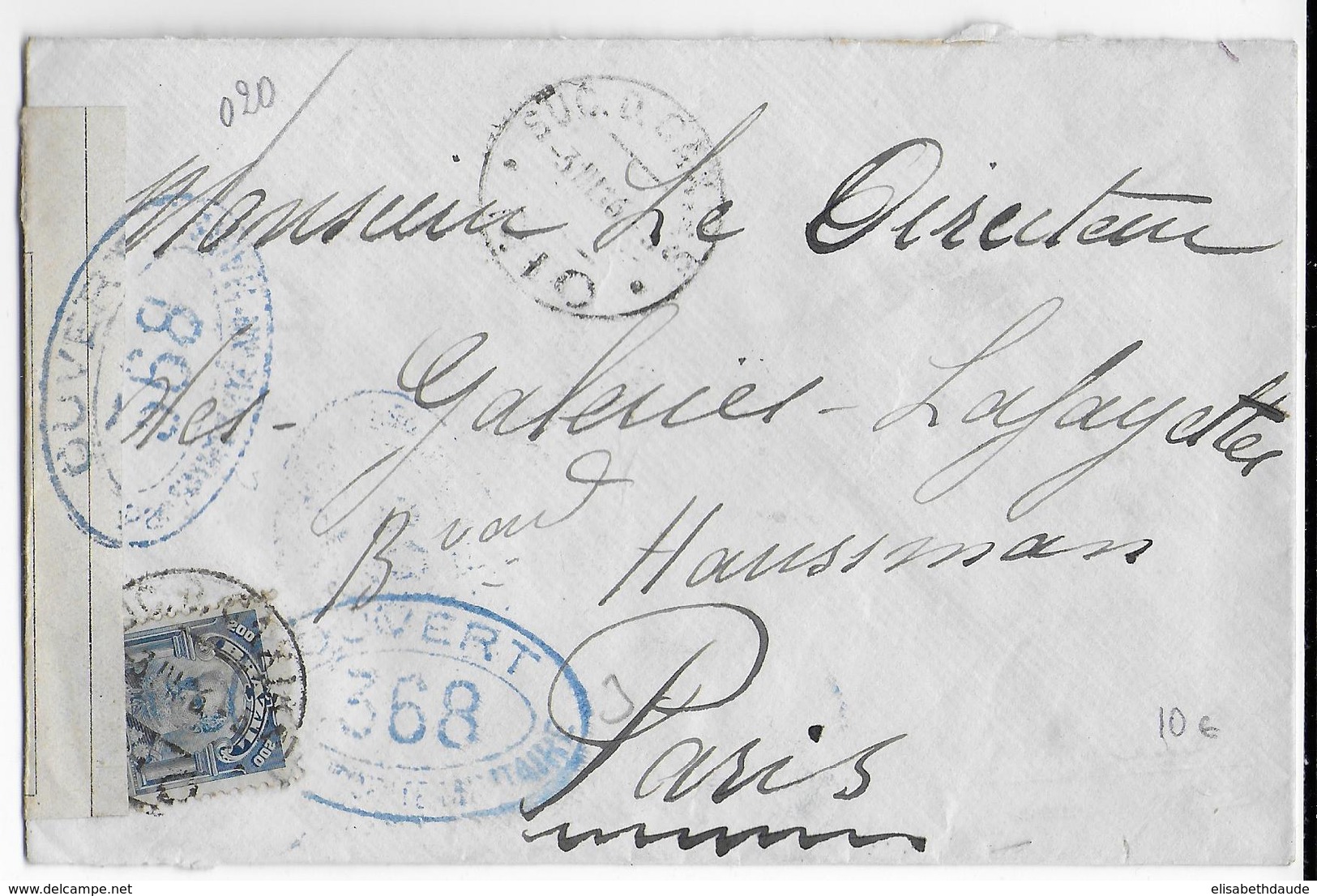 BRESIL - 1916 - ENVELOPPE Avec CENSURE FRANCAISE De RIO => PARIS - Briefe U. Dokumente