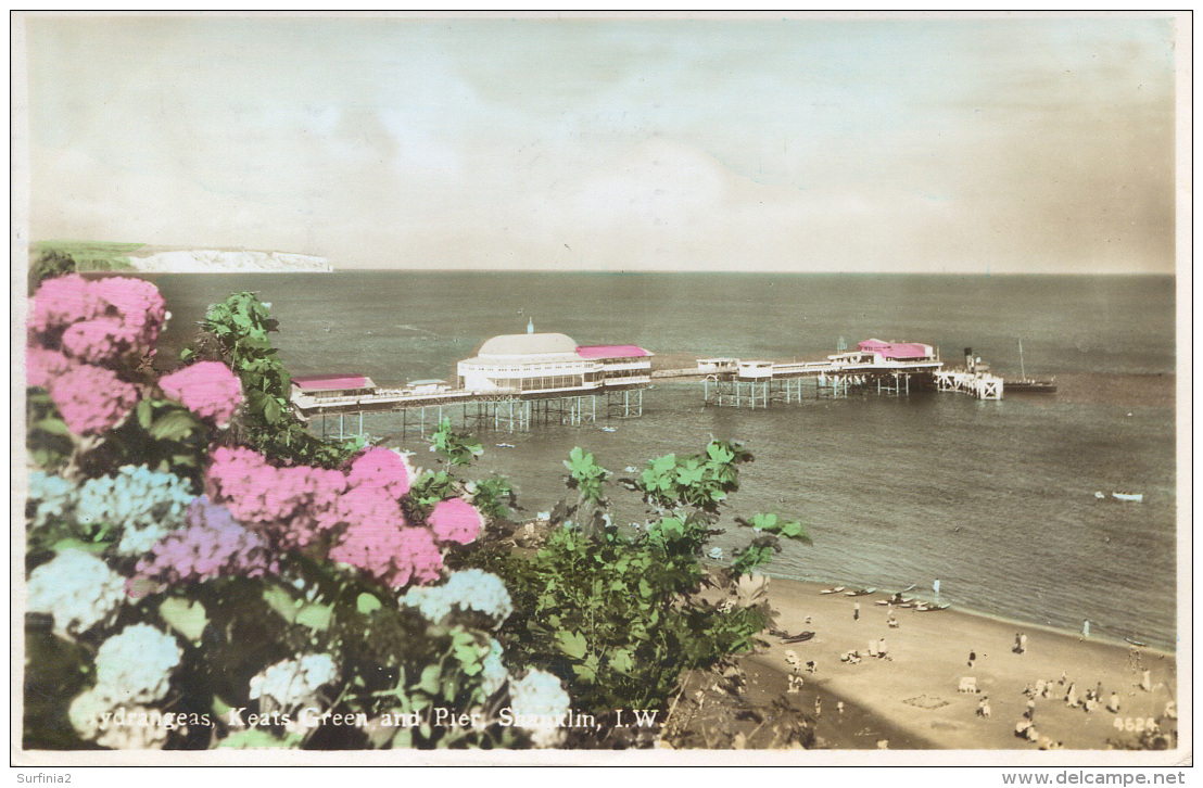 IOW - SHANKLIN - HYDRANGEAS, KEATS GREEN AND PIER RP - NIGH 4624 Iow233 - Other & Unclassified