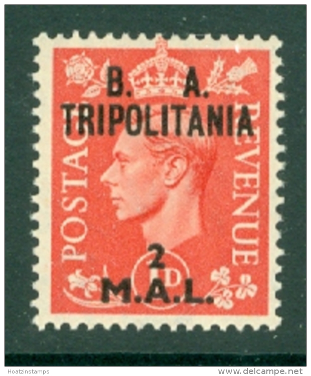 Tripolitania: 1950   KGVI 'B. A. Tripolitania' OVPT   SG T15    2l On 1d    MH - Tripolitania