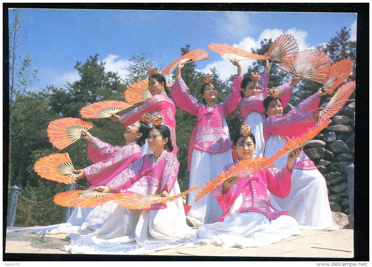 CPM Coree Du Sud Koréan Traditional Fan Dance - Corée Du Sud