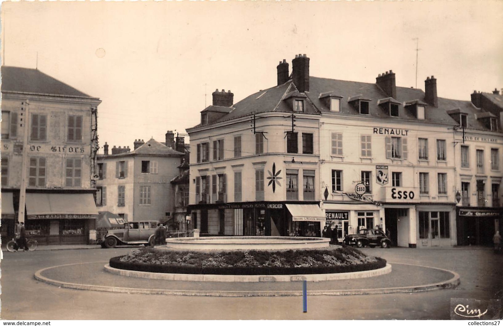 27-GISORS- LE ROND-POINT- VOIR GARAGE ESSO - Gisors