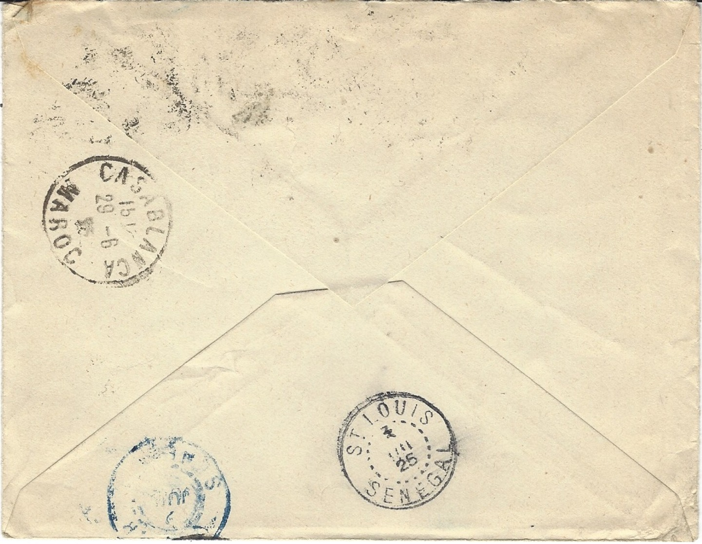26-6 -25 - Enveloppe  PAR AVION Affr. Bande De 3 PASTEUR 75c De Paris Pour St Louis - 1960-.... Lettres & Documents