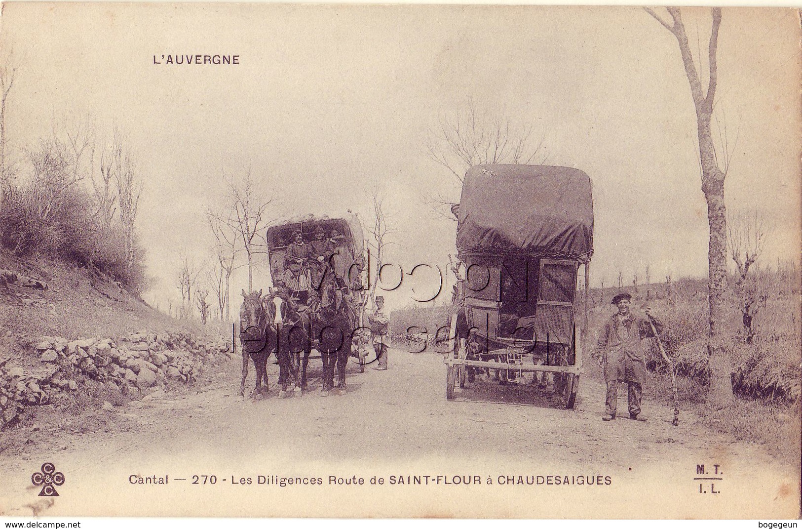 15 270 Les Diligences Route De SAINT FLOUR à CHAUDESAIGUES - Saint Flour