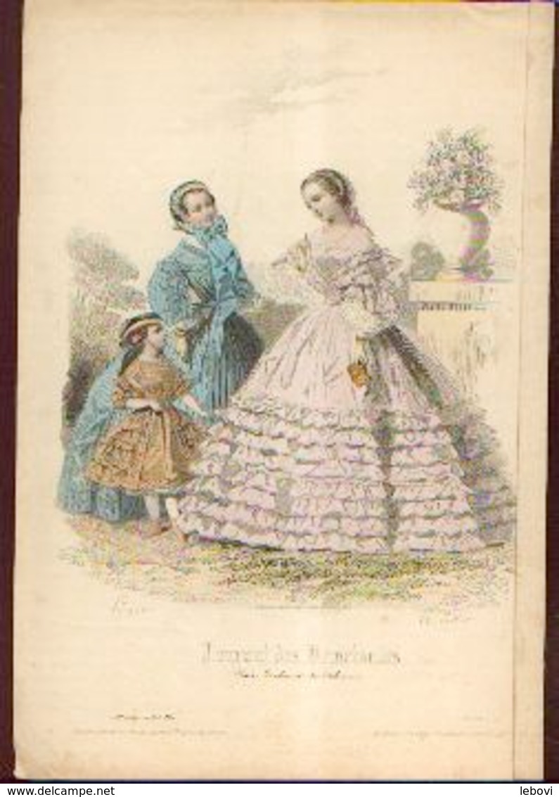 Lot De 30 Gravures De Mode (circa 1865/66) - Voor 1900