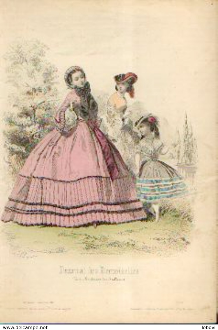 Lot De 30 Gravures De Mode (circa 1865/66) - Voor 1900