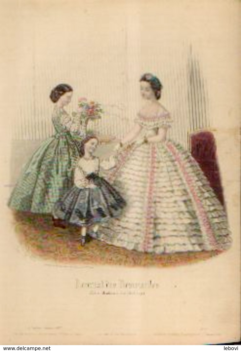 Lot De 30 Gravures De Mode (circa 1865/66) - Before 1900
