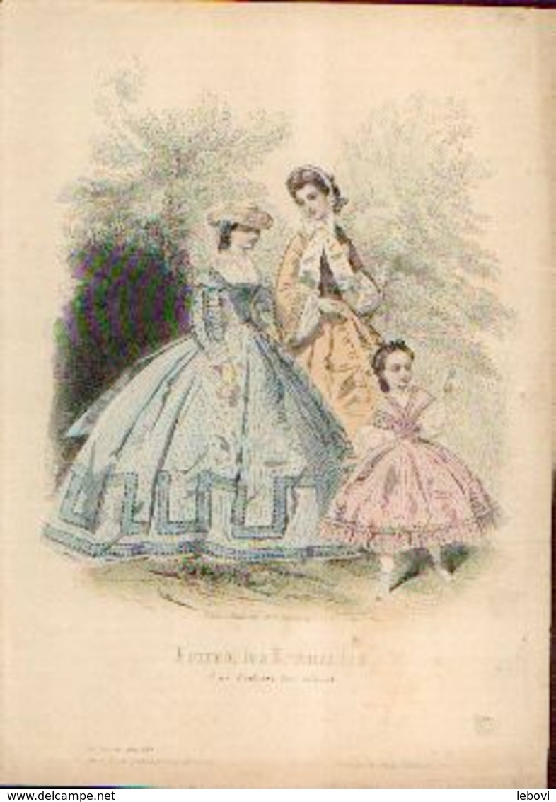 Lot De 30 Gravures De Mode (circa 1865/66) - Voor 1900