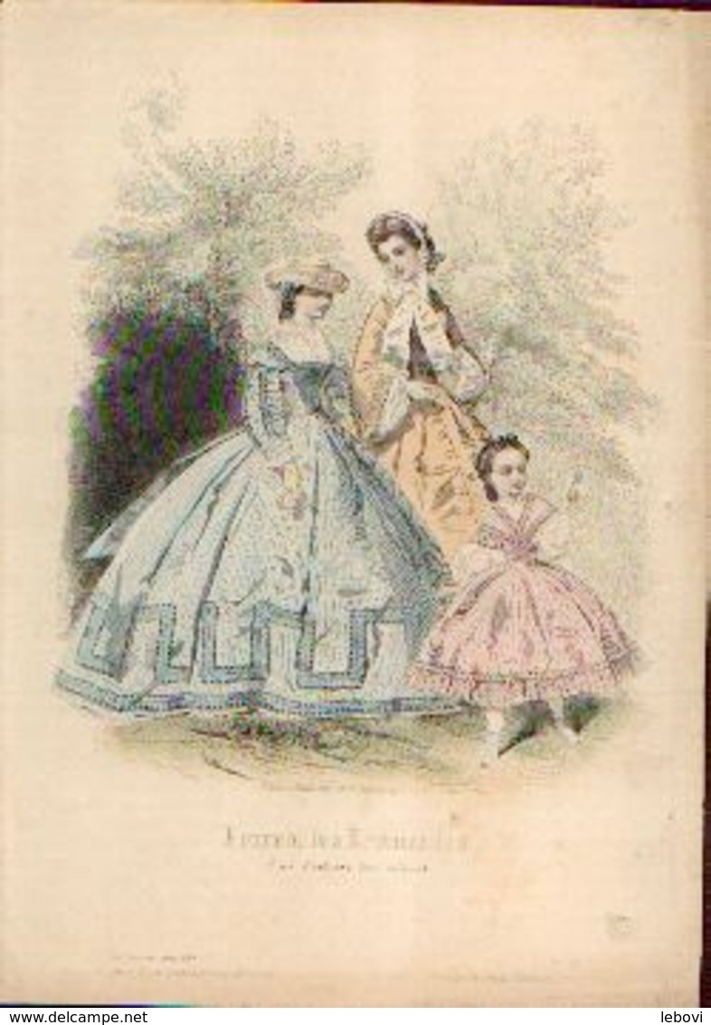 Lot De 30 Gravures De Mode (circa 1865/66) - Before 1900