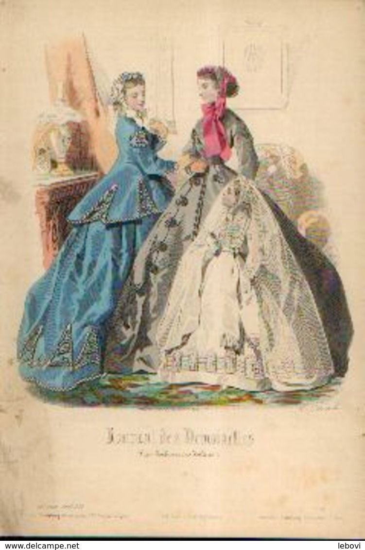 Lot de 30 gravures de mode (circa 1865/66)