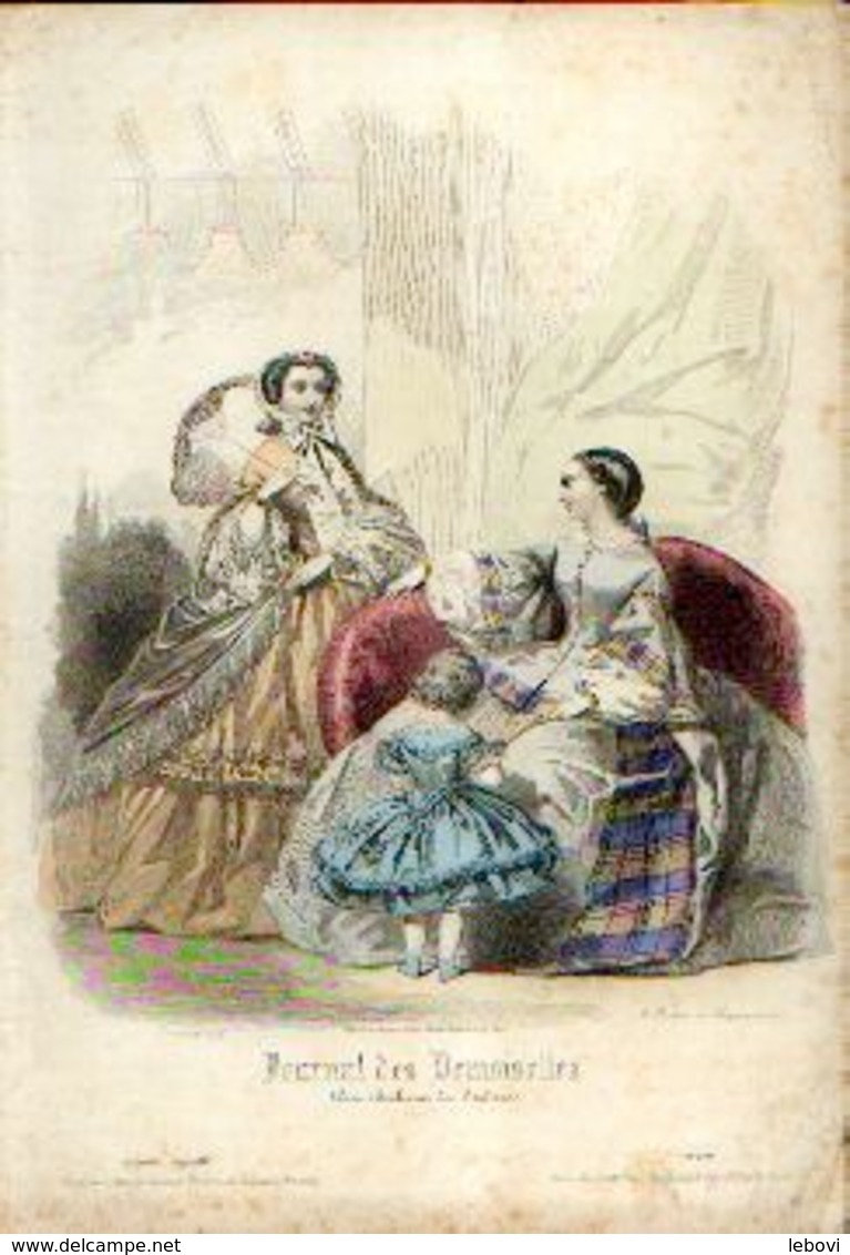 Lot de 30 gravures de mode (circa 1865/66)