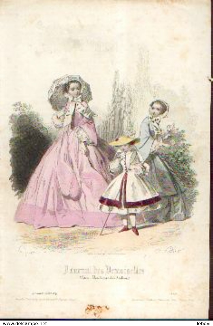 Lot de 30 gravures de mode (circa 1865/66)