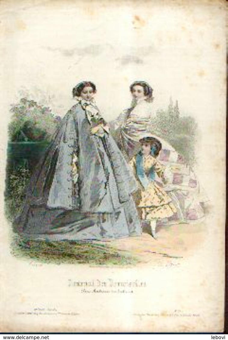 Lot de 30 gravures de mode (circa 1865/66)
