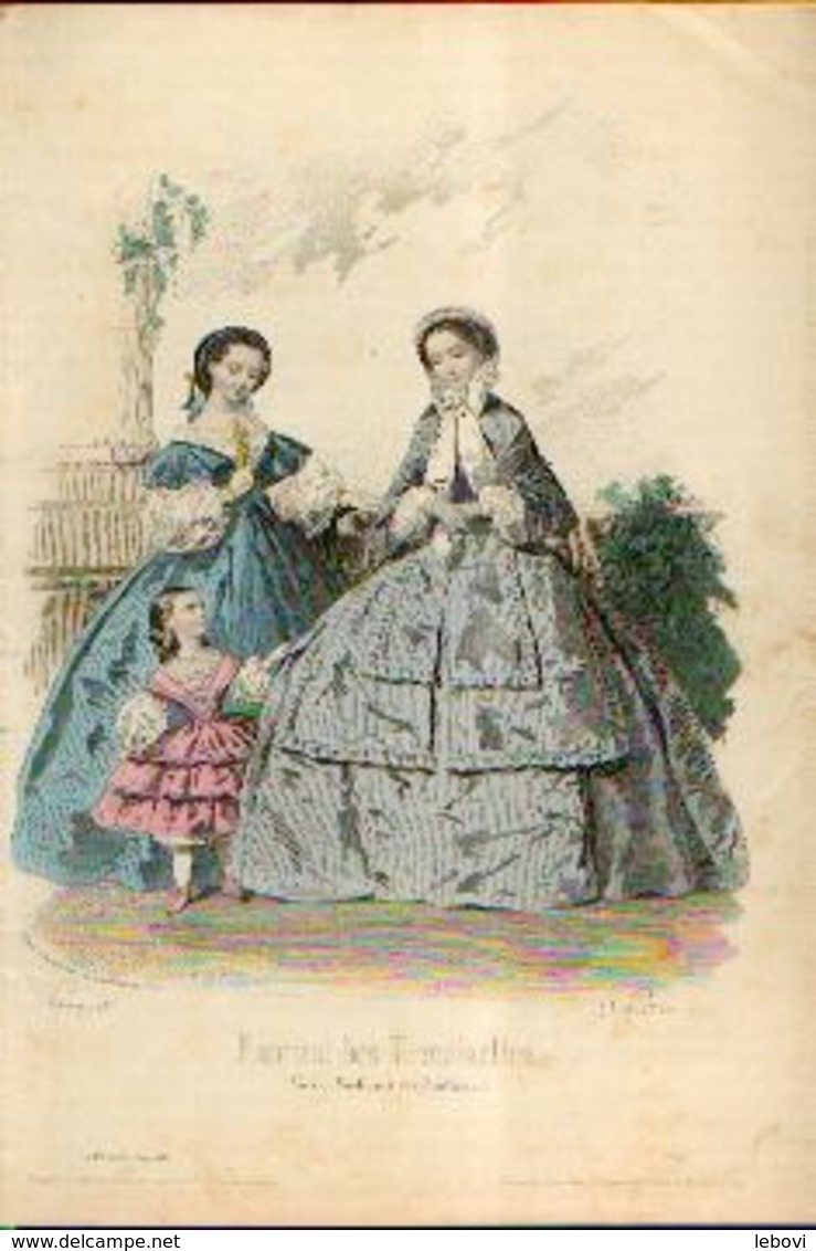 Lot de 30 gravures de mode (circa 1865/66)