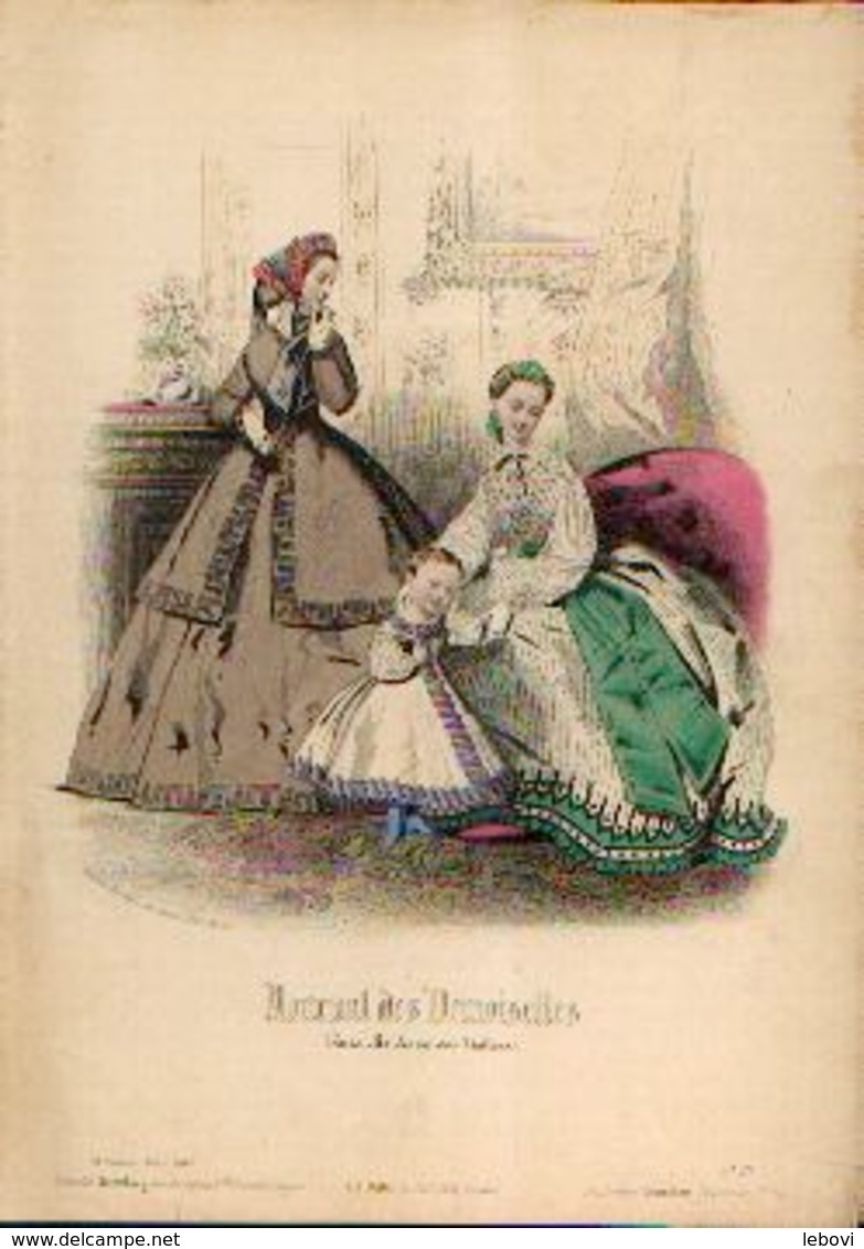 Lot de 30 gravures de mode (circa 1865/66)